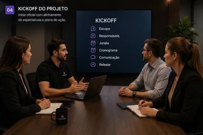 Visão ilustrativa das evidências e da entrega de Guia de contratação
