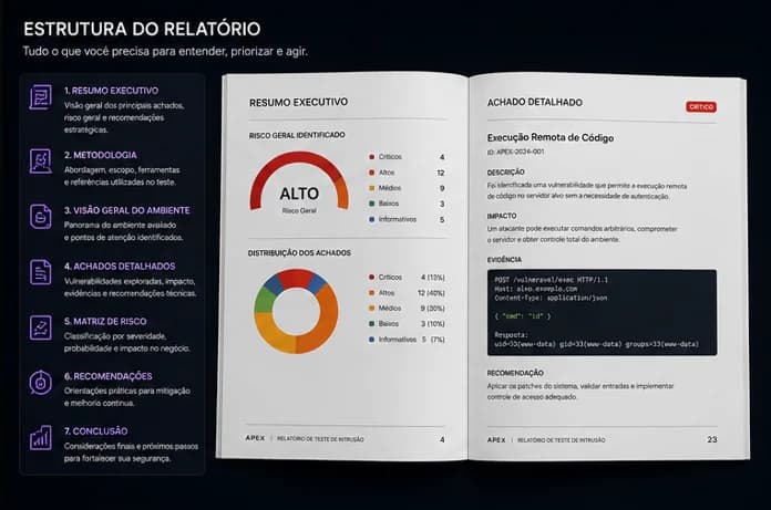 Cena ilustrativa de uma devolutiva executiva de segurança