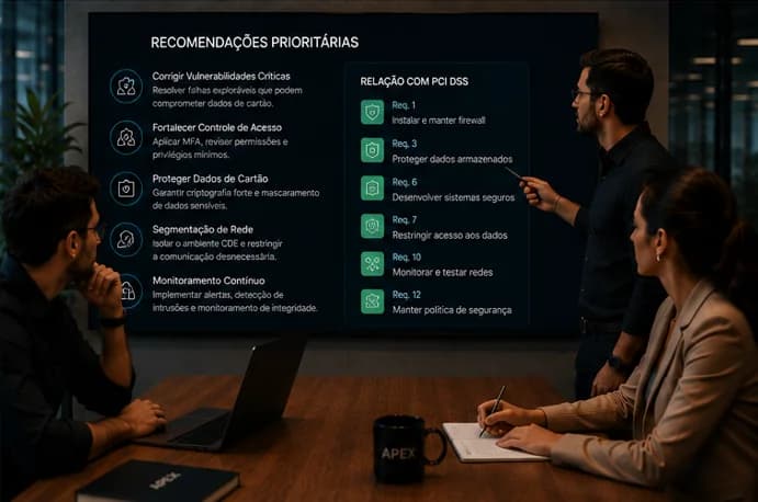 Cena ilustrativa de uma devolutiva executiva de segurança